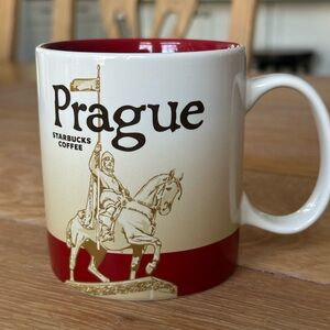 Starbucks Prague Mug - Red and Cream